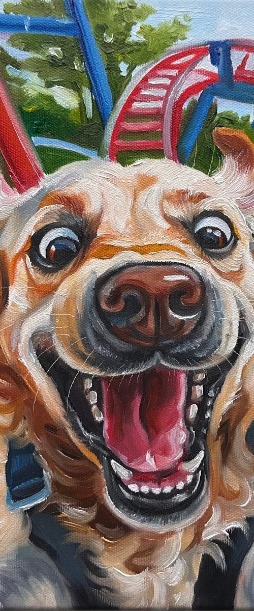 No Brakes | Dog on Rollercoaster by VICTO