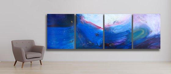 "Wave" polyptych