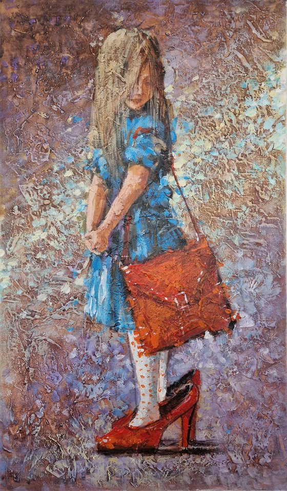 Red handbag