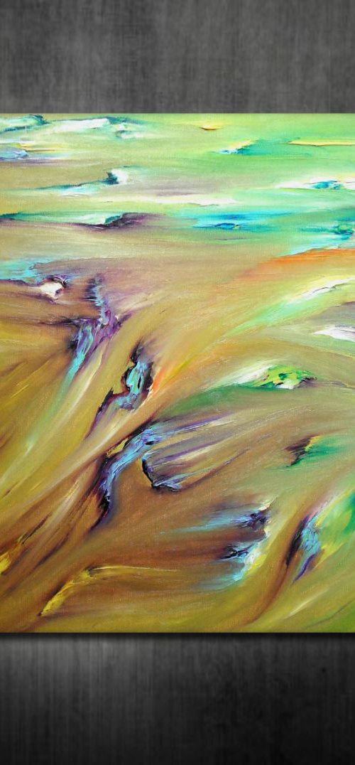Sublimation 50x50 cm, Original abstract painting, oil on canvas by Davide De Palma