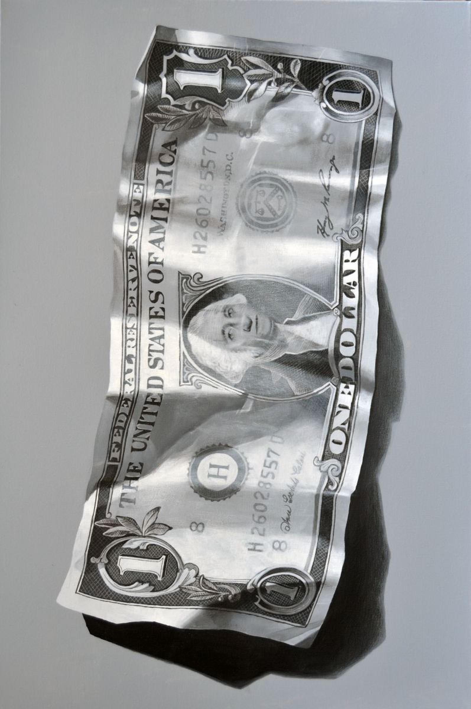One Dollar Acrylic Painting By Peter Slade Artfinder