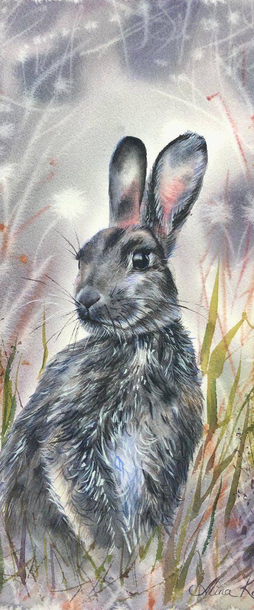 Grey Rabbit by Alina Karpova