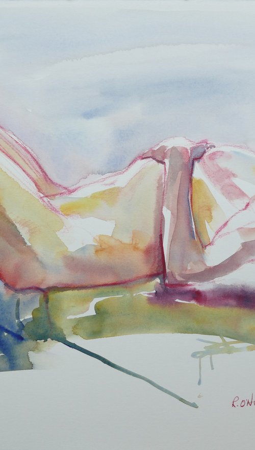reclining male nude by Rory O’Neill