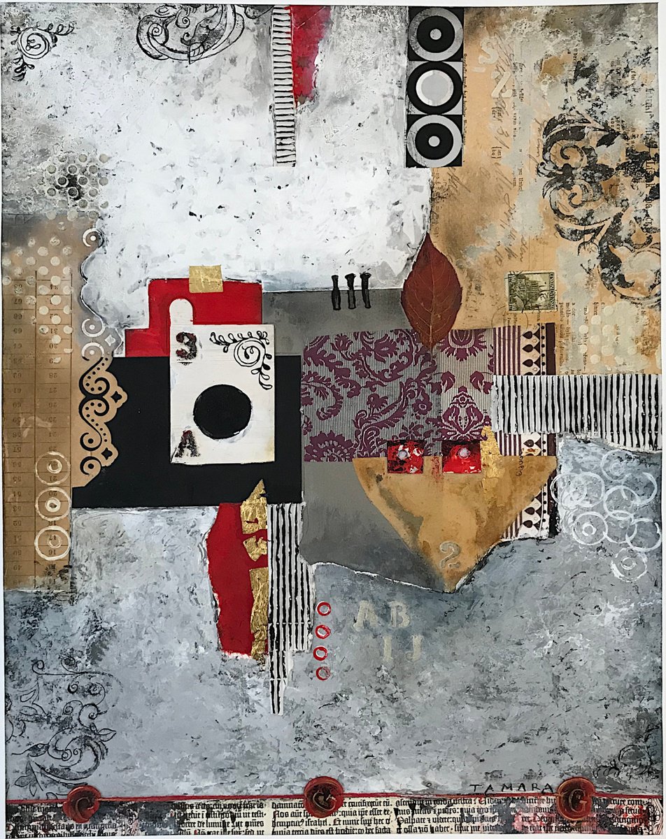 Graphic Painting , Compostion V By Tamara Bakhshinyan, 14 X 19, Artwork For Sale On Artfinder