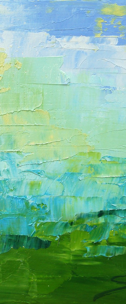 ref#:1148-10Q -10x10cm = 3.94 x 3.94" - nfr - Green Sea 2 by Saroja van der Stegen