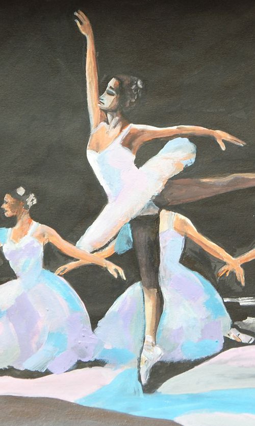 Ballerinas / 42 x 29.7 cm by Alexandra Djokic