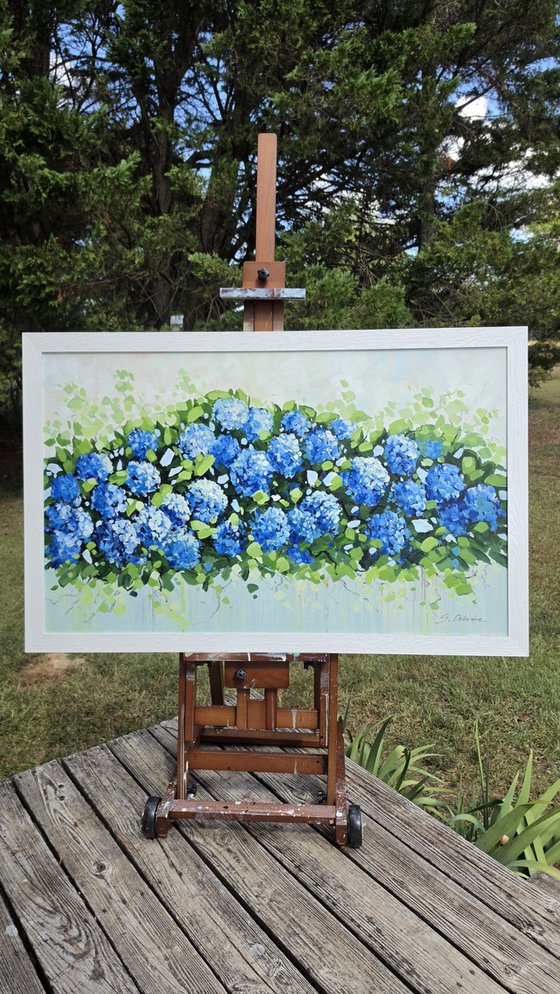Blue Hydrangea Garden