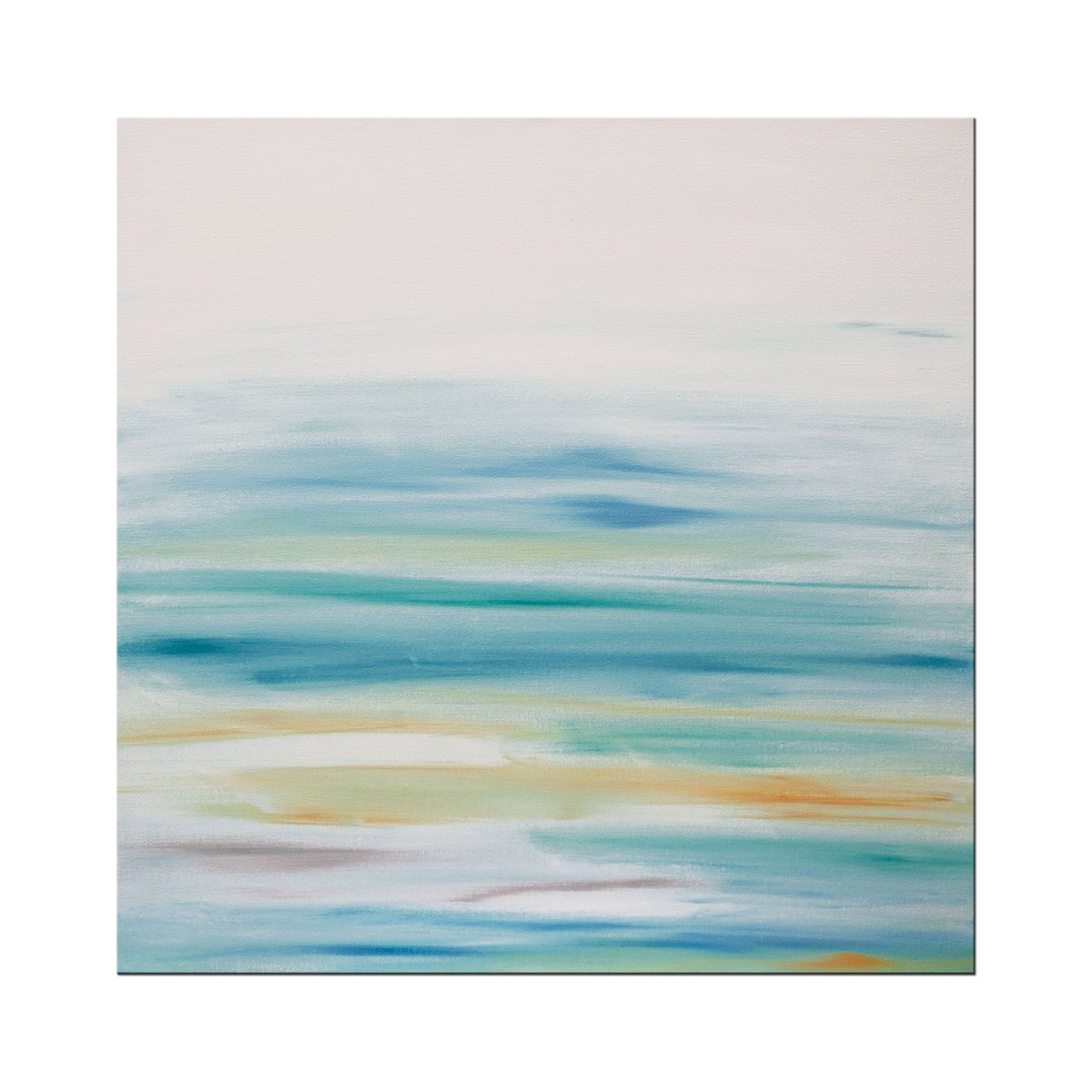 Abstract Acrylic Painting By Hilary Winfield, 20 X 20, Sunset 67, Original Artwork