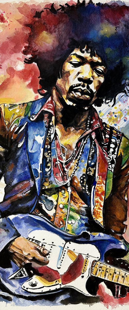 Colors of Jimi Hendrix by Misty Lady - M. Nierobisz
