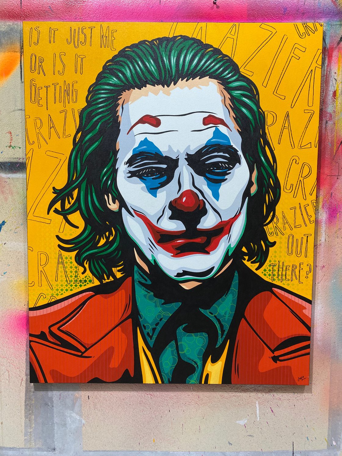 Joker Acrylic painting: Jamie Lee | Artfinder