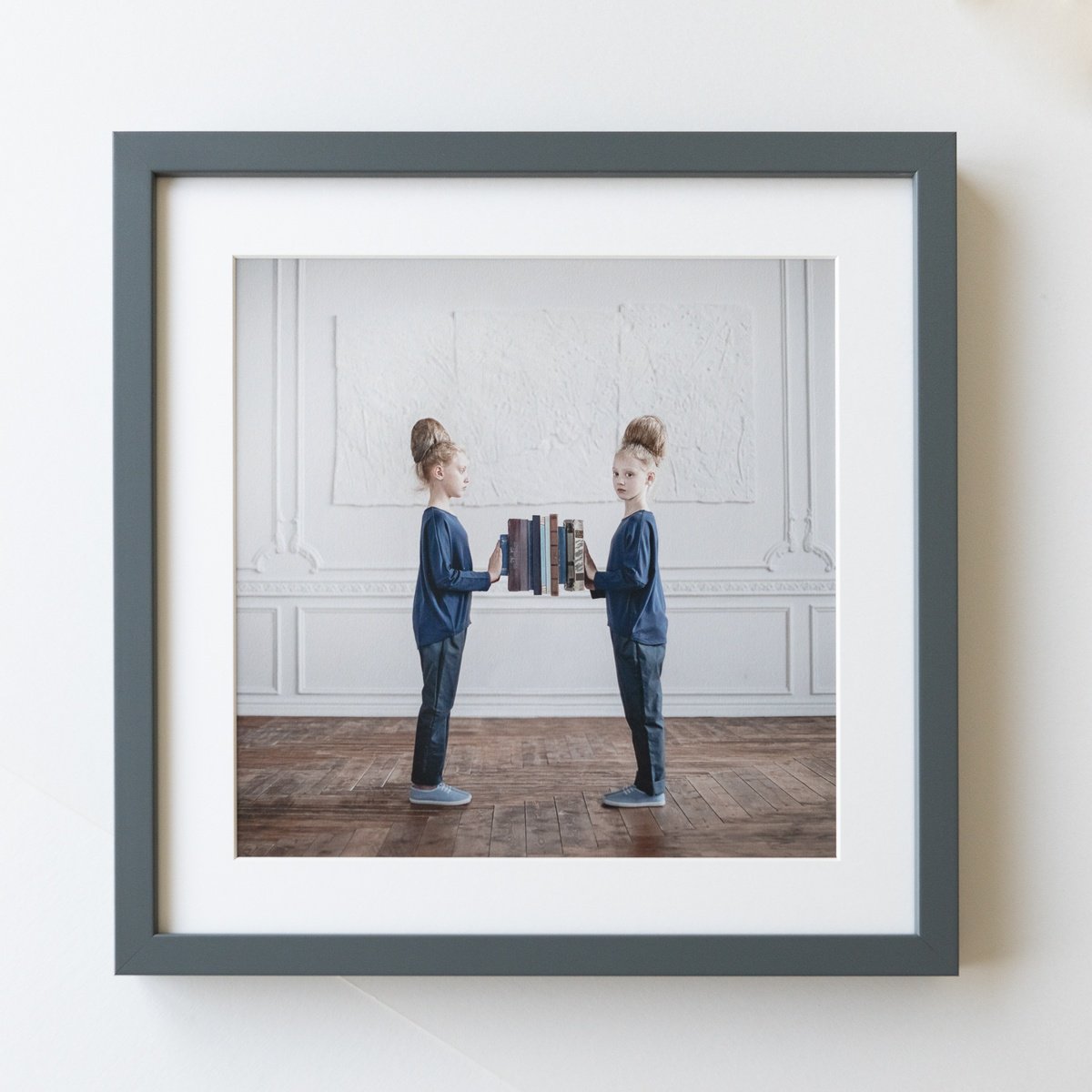 Surrealistic Portrait Photograph By Dasha Pears, 16 X 16, Synesthetic Letters: H Framed, Original Artwork