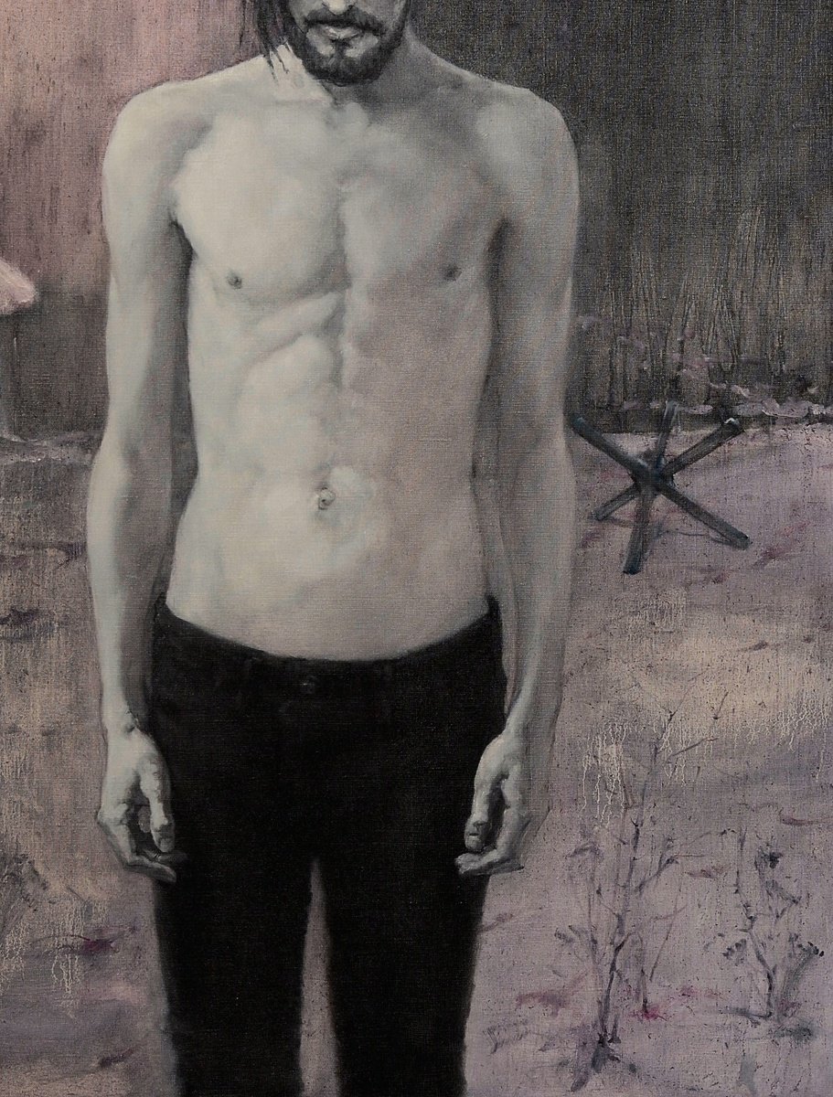 Urban And Pop Portrait Giclee Print By Oleg Kateryniuk, 20 X 28", Rather It Would Be Spring, Original Artwork