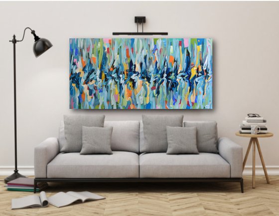 Burst of Happiness - Large Colorful Abstract