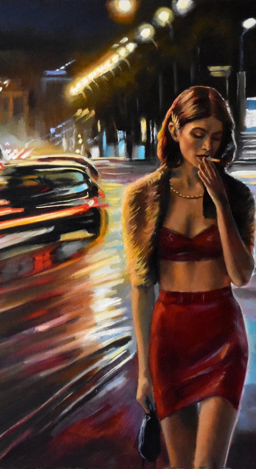 A walk in the night by Serghei Ghetiu