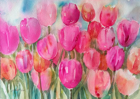 Pink Parade_Tulips