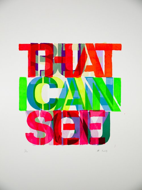 Can You See (screen print) by Niki Hare