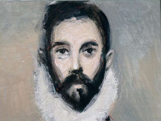 Portrait of a bearded man (study for Dignity III)