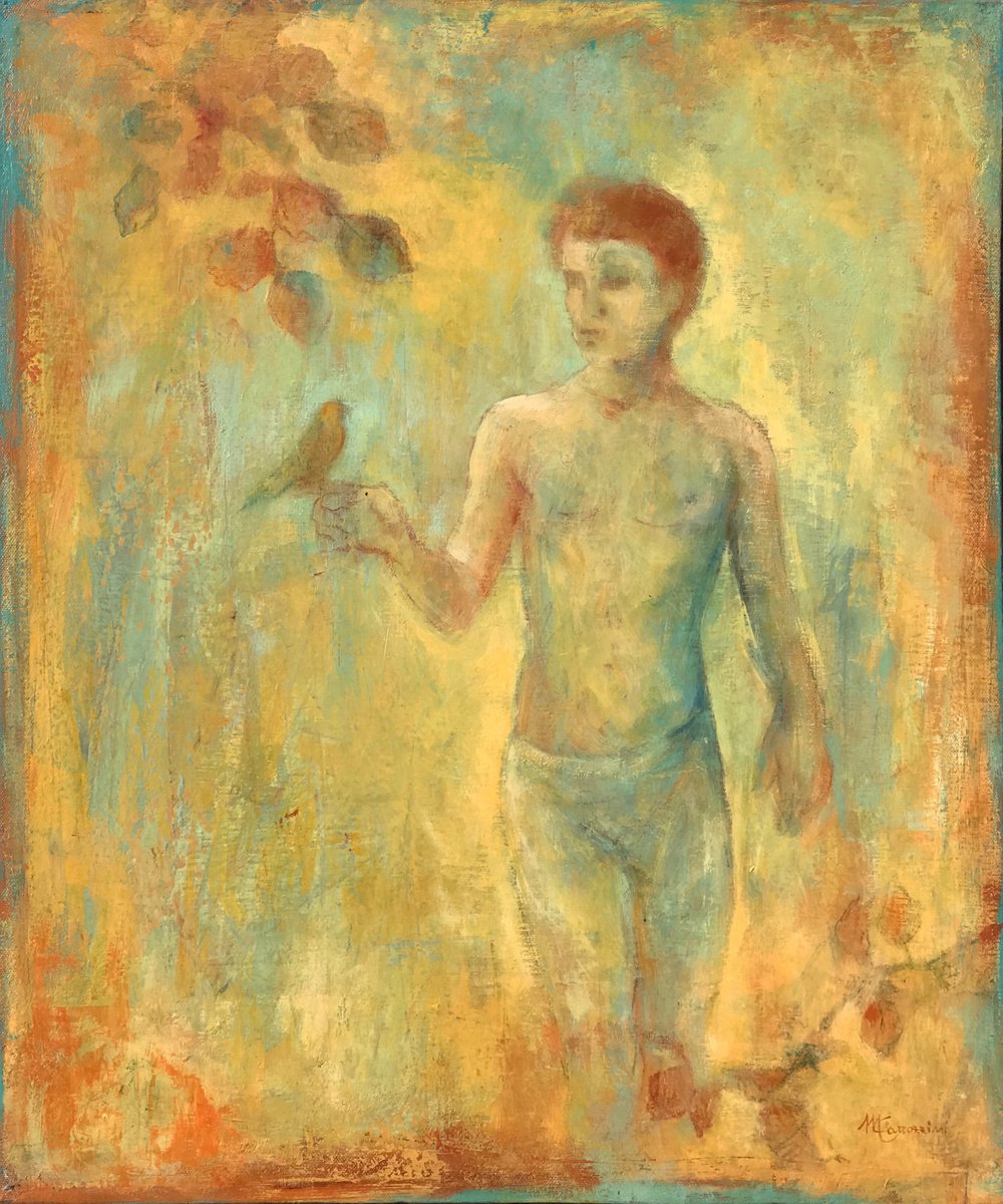 Expressive Painting , Canto Antico By Marcello Carrozzini, 20 X 24, Artwork For Sale On Artfinder