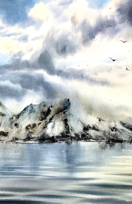 Scandinavian seascape by Eugenia Gorbacheva