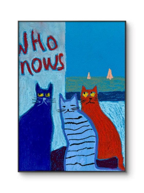 Three Curious Cats