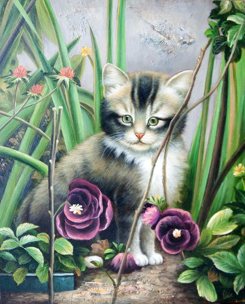 Lovely baby Cat by GOUYETTE jean-michel