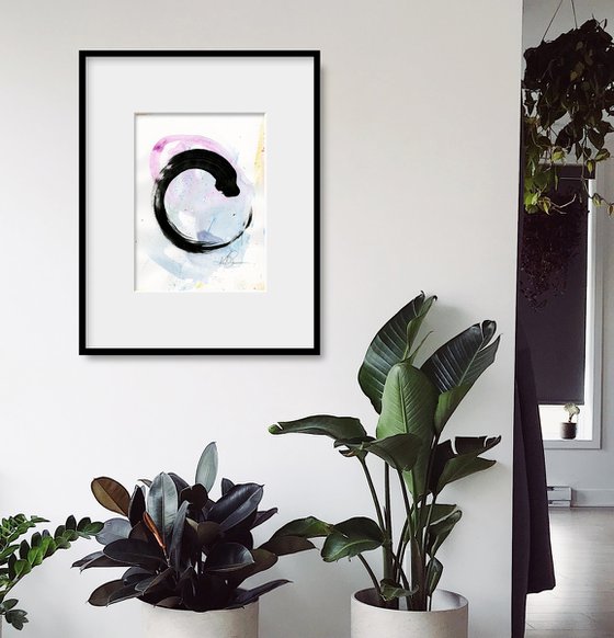 Enso Enlightenment 9 - Abstract Painting by Kathy Morton Stanion