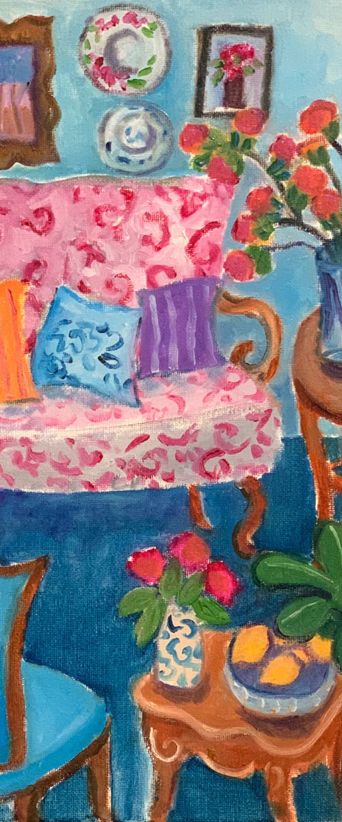 Cottage Interior by Holly Wojahn
