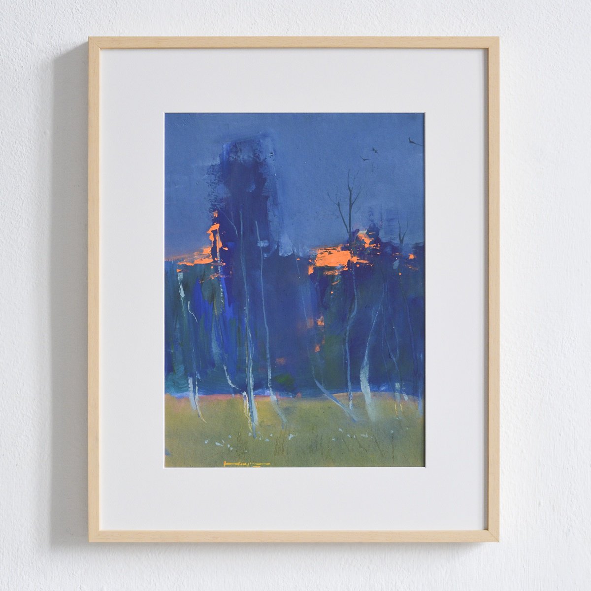 Impressionistic Landscape Painting By Igor Nekraha, 18 X 22, Evening Music, Original Artwork