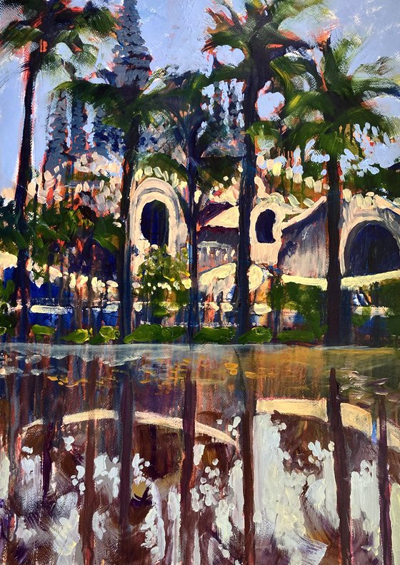Temple with trees