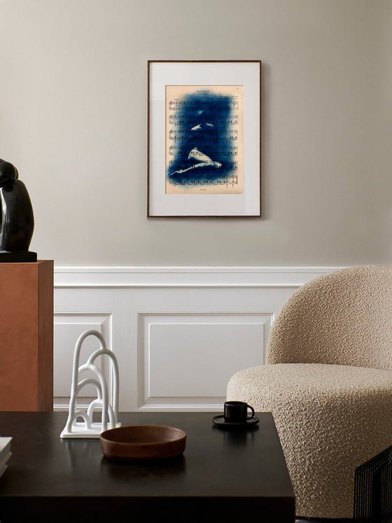 Muse №1 - Contemporary Nude Cyanotype