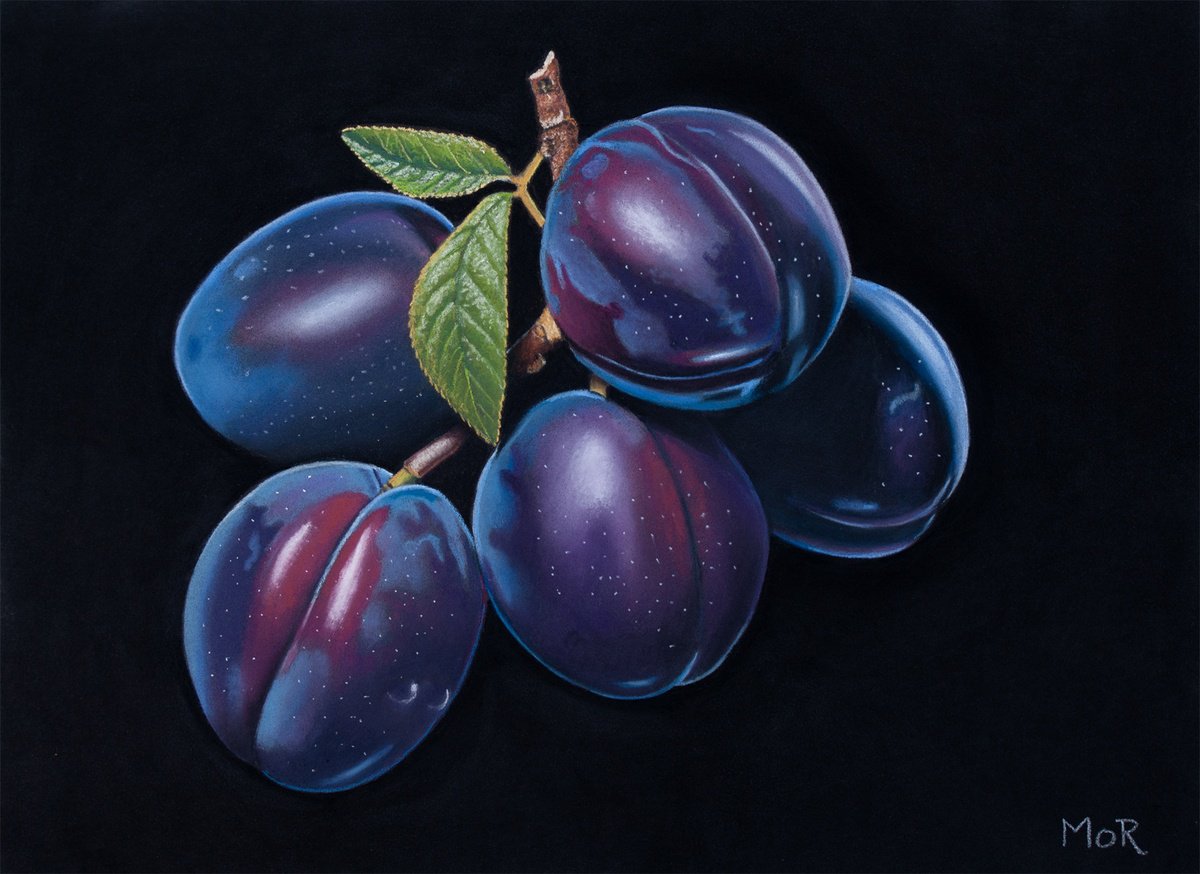 Photorealistic Still Life Pastel Drawing By Dietrich Moravec, 16 X 12, The Clan, Original Artwork