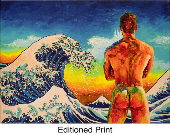 Bather with the Great Wave