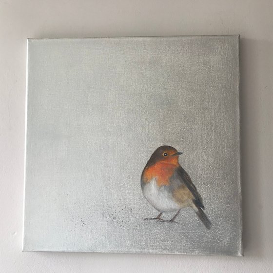 Robin ~ on silver