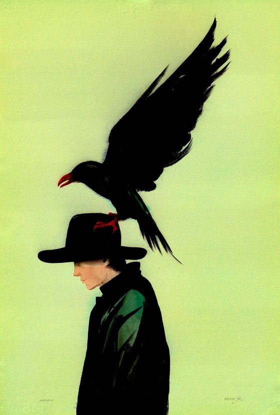 Boy with Raven