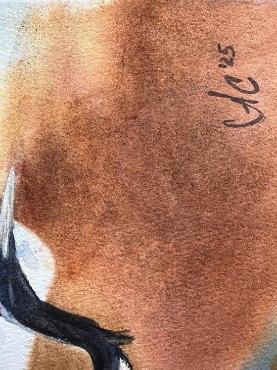 Birds: White Crane and Little Owl