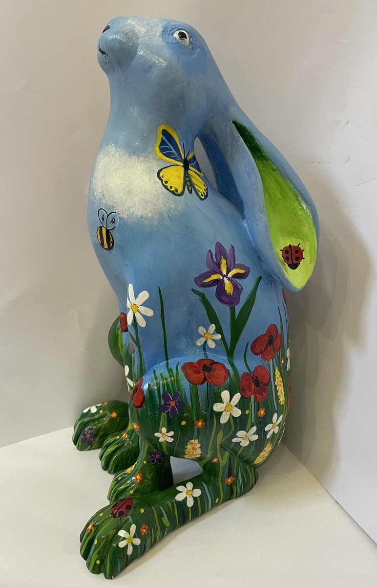 Animal Sculpture By Tiffany Budd, 6 X 13", Meadow Hare, Original Artwork