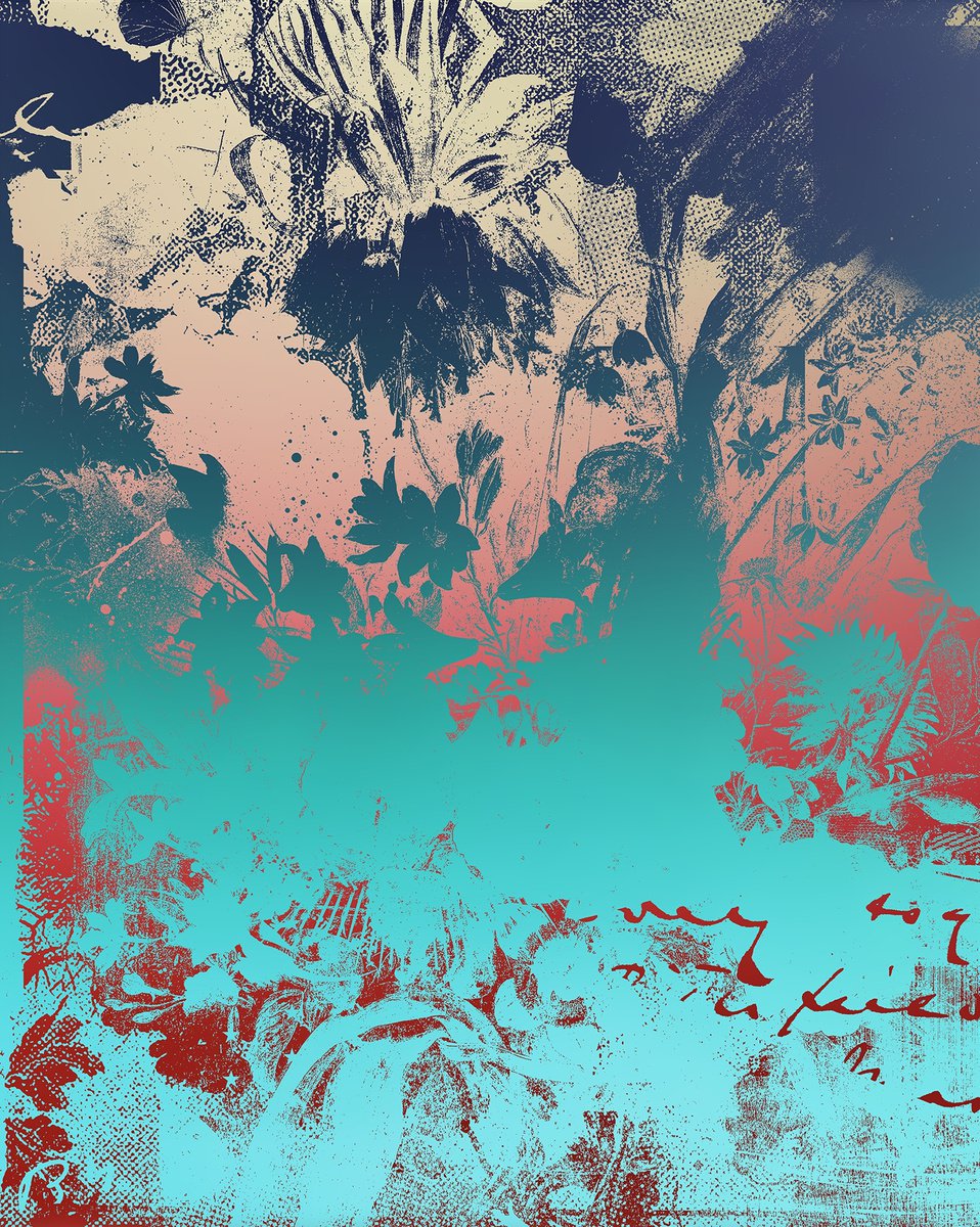 Botanical Painting By Teis Albers, 31 X 39", Lux, Original Artwork