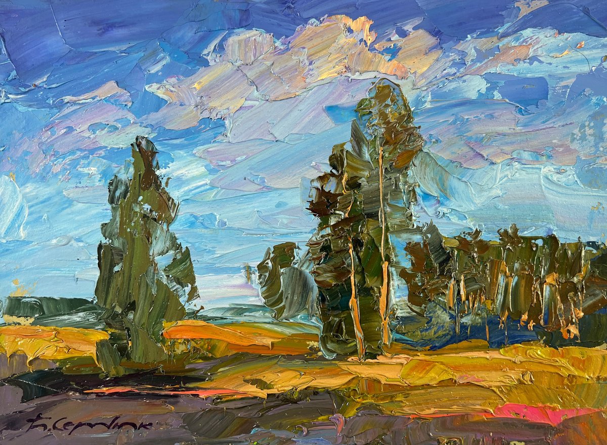A Day Filled With Sunshine By Boris Serdyuk, 9 X 7, Artwork For Sale On Artfinder