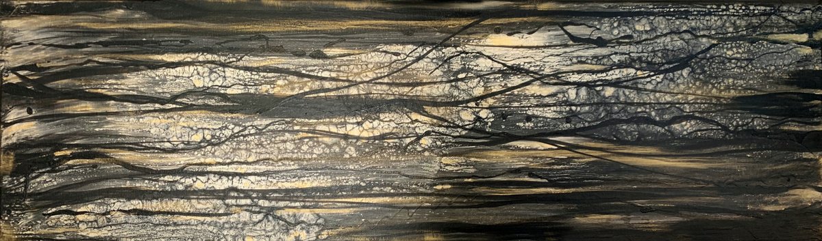 Liquid Gold Urban Abstract by Carol Wood