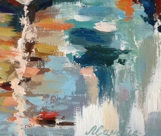 Sunlit Boat Reflections