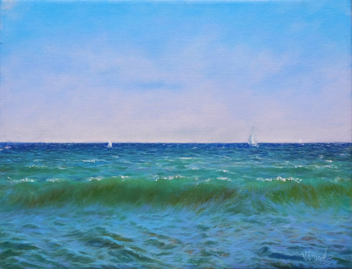 The Sea. Midday sea. by Anastasia Woron