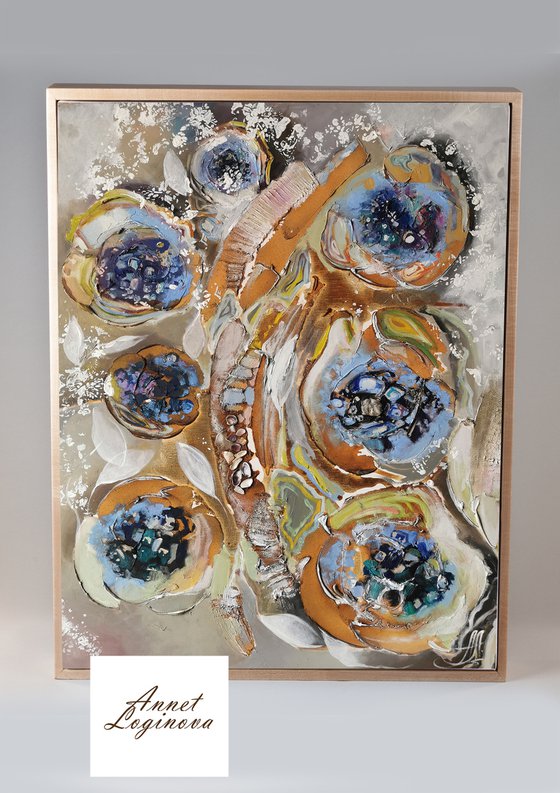 Abstract painting, Original Abstract painting, Geode art