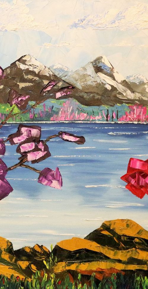SWISS ALPINE LAKE by Galina Zimmatore