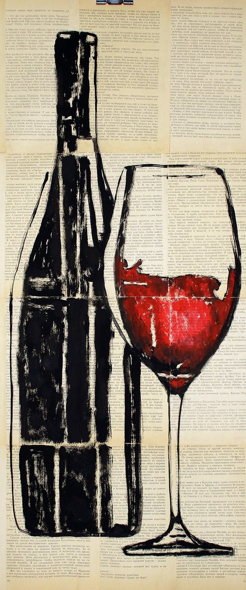 Red wine by Marat Cherny