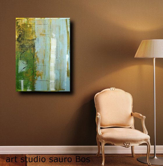abstract-painting-canvas-forest- size 60x80 cm