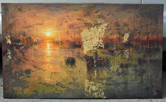 " Harbor of destroyed dreams - Hidden Wounds " (W 100 x H 60 cm) SPECIAL PRICE!!!