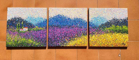 Eternal Summer Horizon - triptych