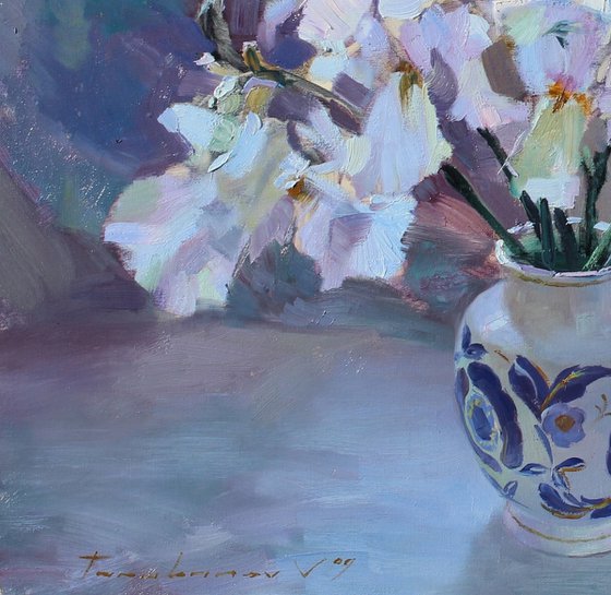 Beautiful iris butterflies.