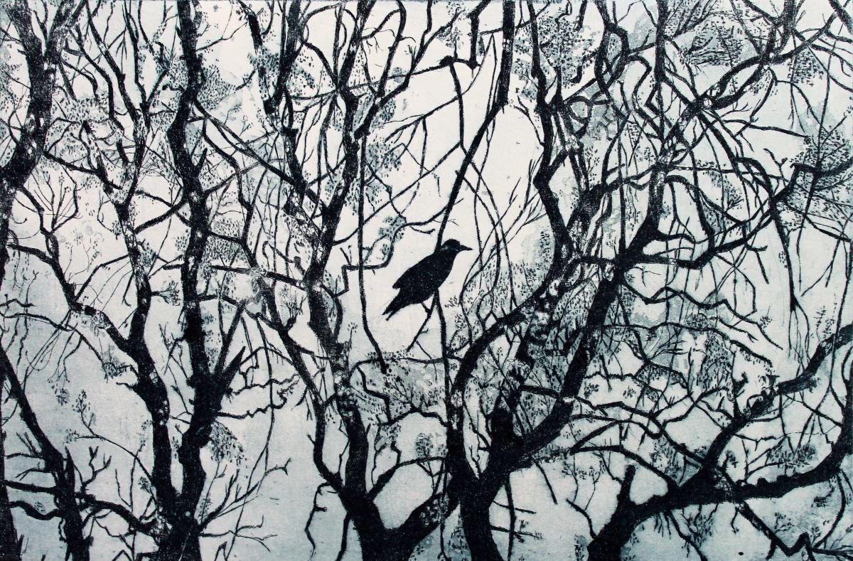 Expressive Animal Etchings & Engravings By Janis Goodman, 18 X 12, Spring Forward, Original Artwork