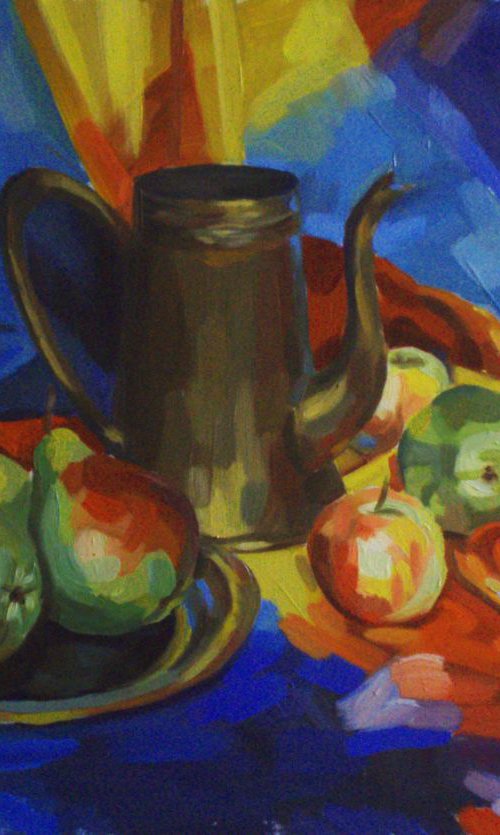 Stillife with pears by Kateryna Bortsova